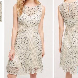 Anthropologie Light color lace dress by Floreat